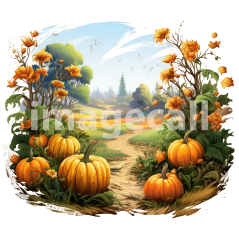 Clipart Pumpkin Patches (8)