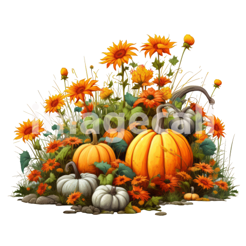 Clipart Pumpkin Patches (18)