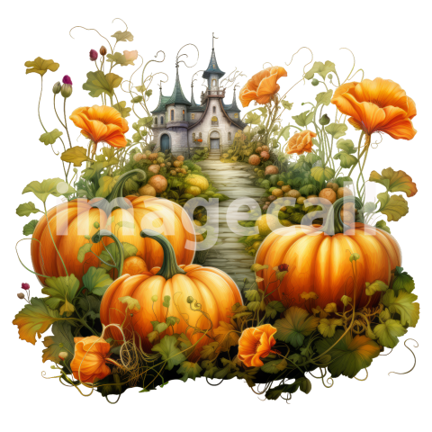 Clipart Pumpkin Patches (13)