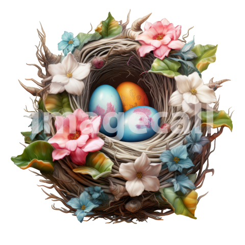 Clipart Floral Bird Nests (19)