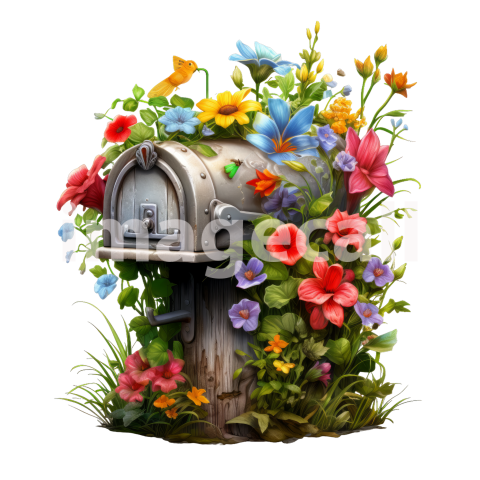 Clipart Floral Mailbox (8)