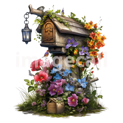 Clipart Floral Mailbox (7)