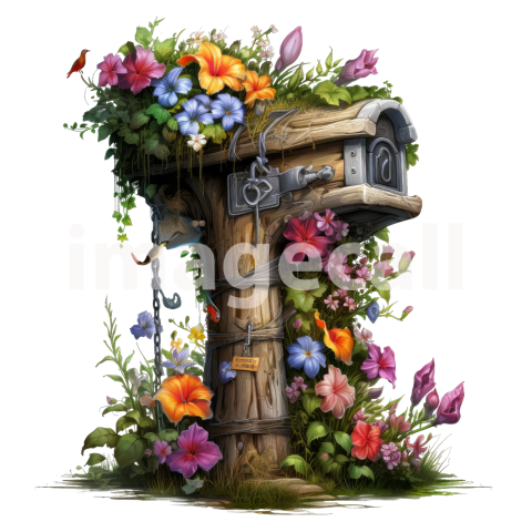 Clipart Floral Mailbox (14)