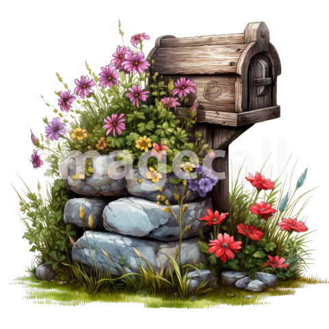 Clipart Floral Mailbox (16)