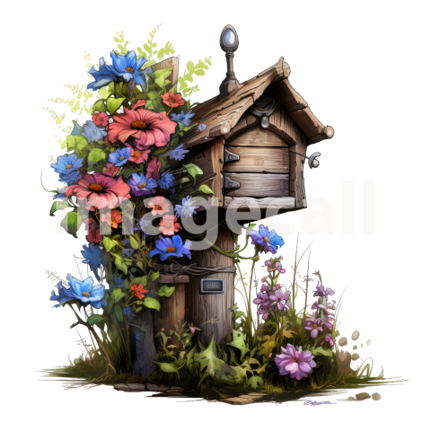Clipart Floral Mailbox (5)