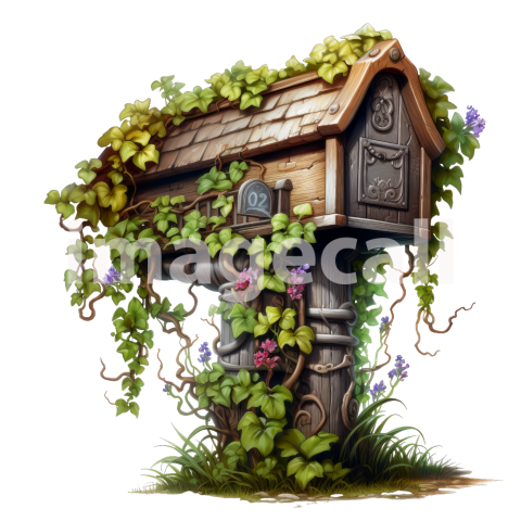 Clipart Floral Mailbox (10)