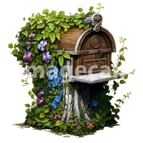 Clipart Floral Mailbox (11)