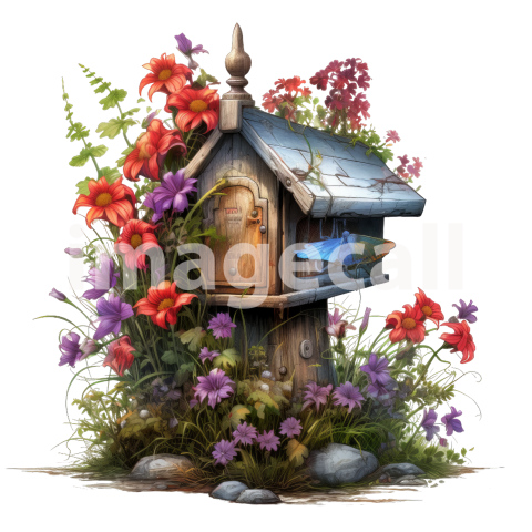 Clipart Floral Mailbox (15)
