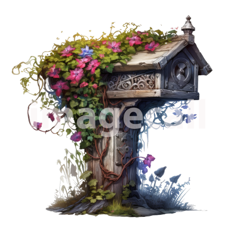 Clipart Floral Mailbox (13)