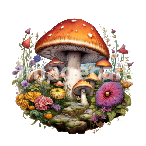 Clipart Magic Mushroom (5)