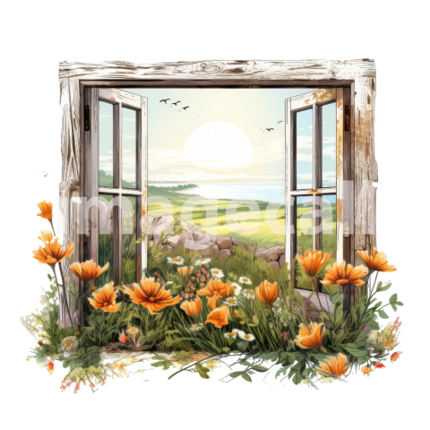 Clipart Summer Windows 5300dpi