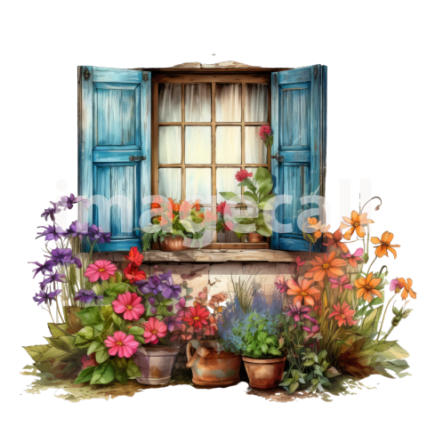 Clipart Summer Windows 3300dpi