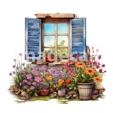 Clipart Summer Windows 4300dpi