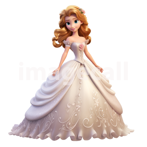 Clipart Fairy Tale Princess 3300dpi