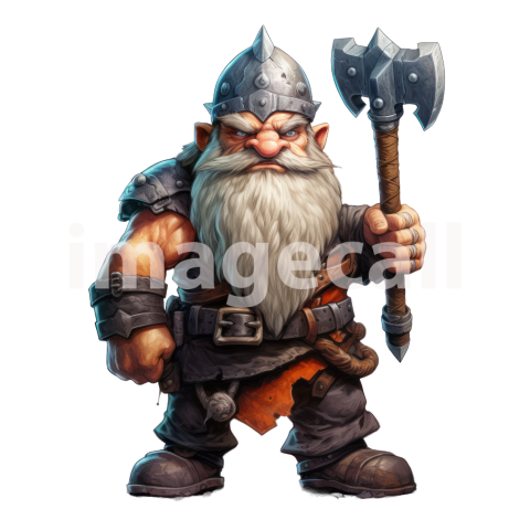 Clipart Fantasy Dwarves 19300dpi