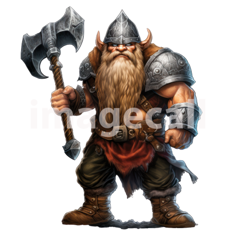 Clipart Fantasy Dwarves 7300dpi