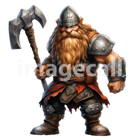 Clipart Fantasy Dwarves 13300dpi