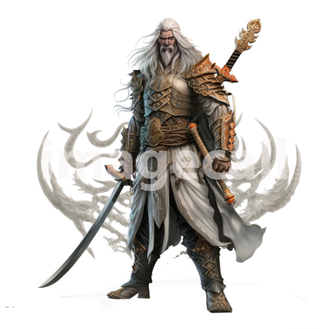 Clipart Samurai Warrior 14300dpi