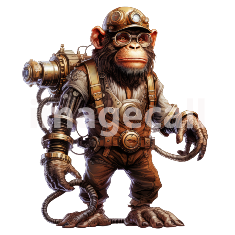 Clipart Steampunk Animals 3300dpi