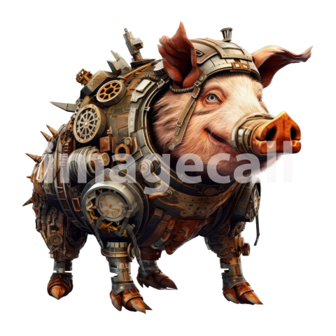 Clipart Steampunk Animals 10300dpi