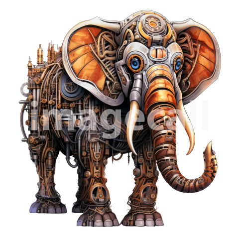 Clipart Steampunk Animals 7300dpi