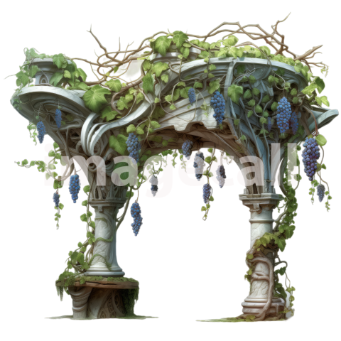 Clipart Grape Vine Terraces 6300dpi