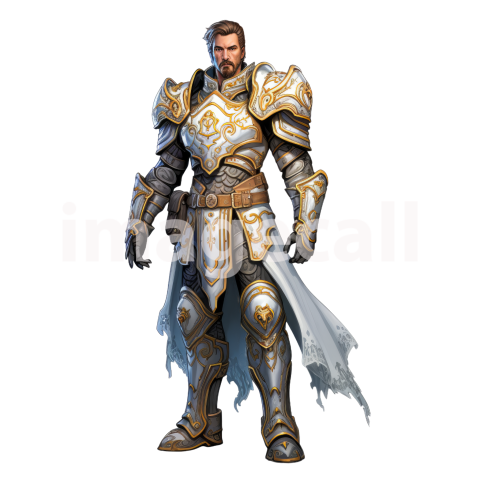 Clipart Fantasy Paladin 1300dpi