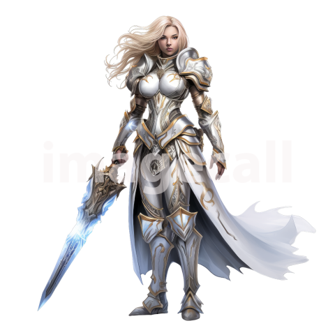 Clipart Fantasy Paladin 4300dpi