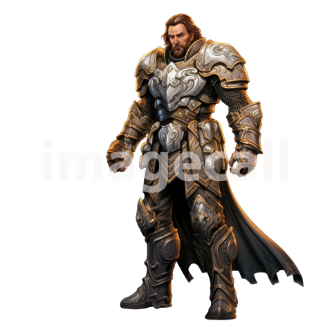 Clipart Fantasy Paladin 5300dpi