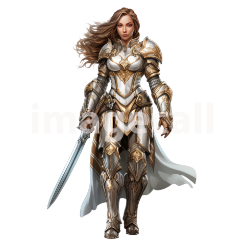 Clipart Fantasy Paladin 12300dpi
