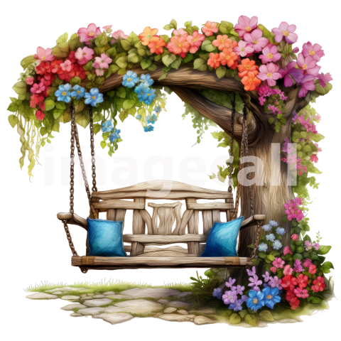 Clipart Hanging Benches 6300dpi