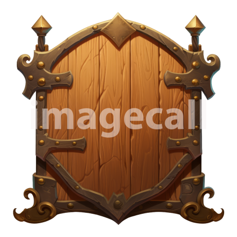 Clipart Medieval Blank Sign 14300dpi