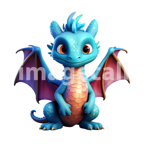 Clipart Fairy Tale Dragon 2300dpi