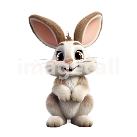 Clipart Cute Rabbits 4300dpi