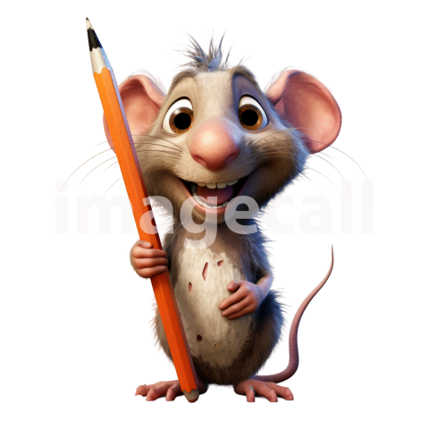 Clipart Cute Rats 9 300dpi