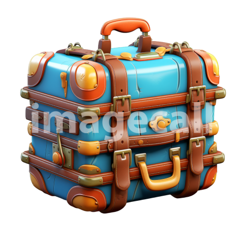 Clipart Luggage Vintage 4   300dpi