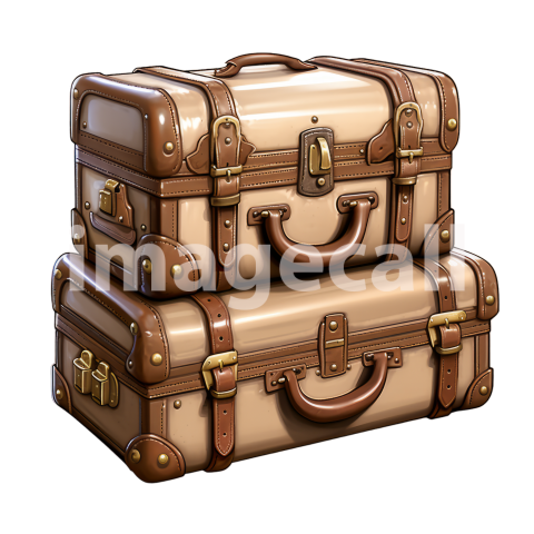 Clipart Luggage Vintage 11   300dpi