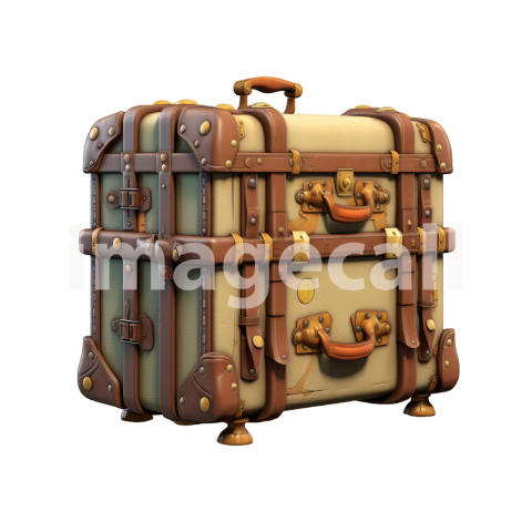 Clipart Luggage Vintage 15   300dpi