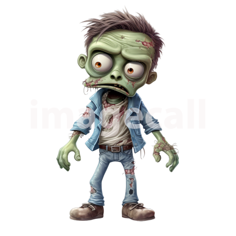 Clipart Cute Zombies 13300dpi