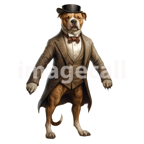 Clipart Dogs In Clothes 15   300dpi