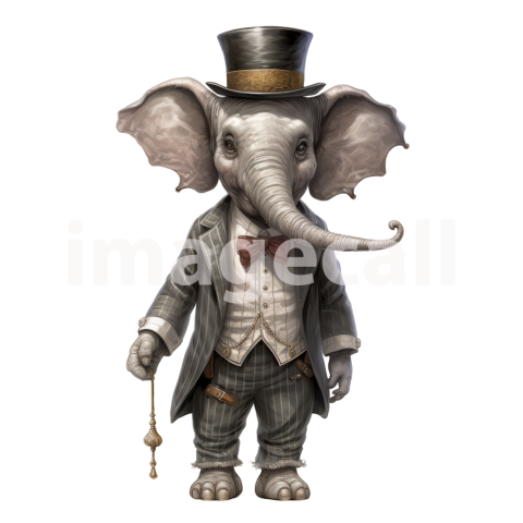 Clipart Dressup Up Safari Animals 7   300dpi