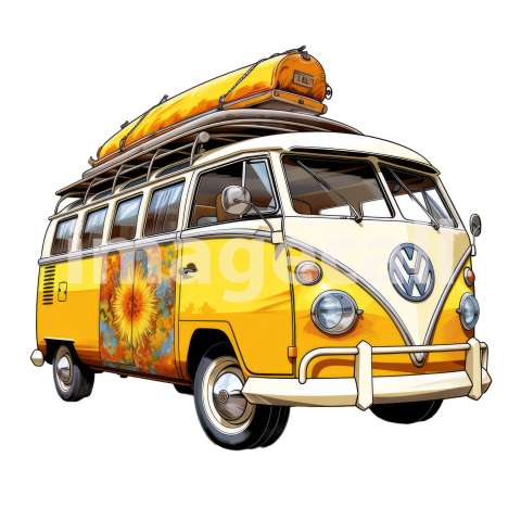 Clipart Camper Vans 15   300dpi