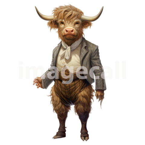 Clipart Cows In Clothes 9   300dpi