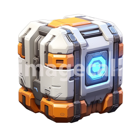 Clipart Sci Fi Crates   Packs 4   300dpi