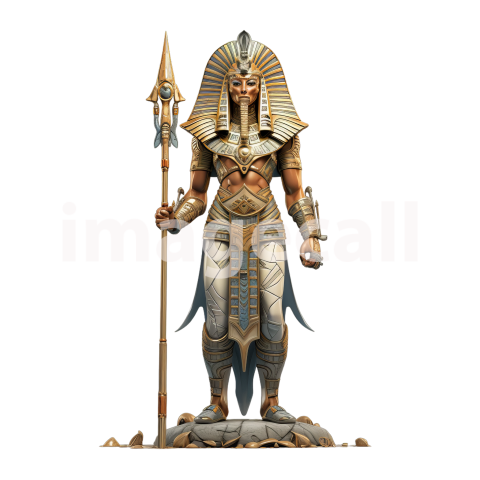 Clipart Egyptian Statues 14   300dpi