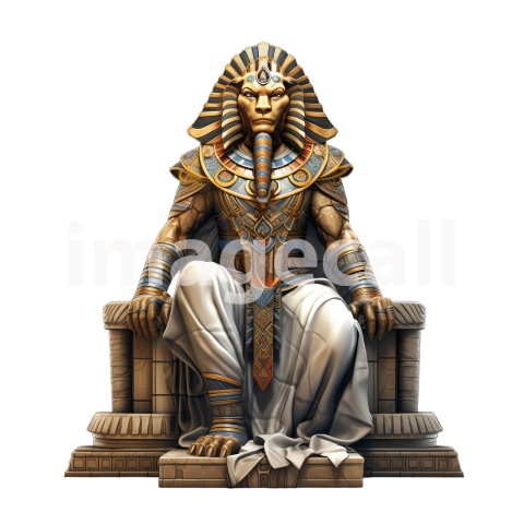 Clipart Egyptian Statues 4   300dpi