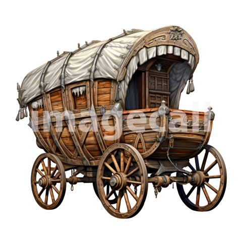 Clipart Wild West Wagon 8   300dpi