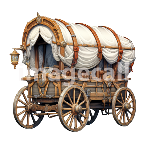 Clipart Wild West Wagon 2   300dpi
