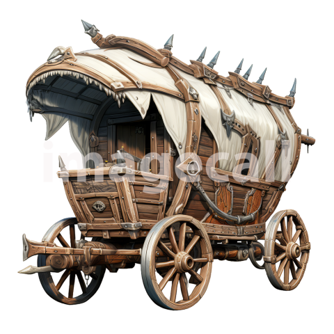 Clipart Wild West Wagon 10   300dpi