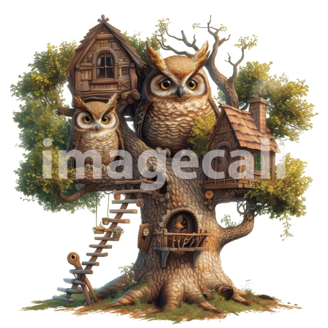 Clipart Animal Houses 5   300dpi